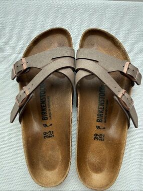 Birkenstock Taupe Crisscross Mayari Sandals
